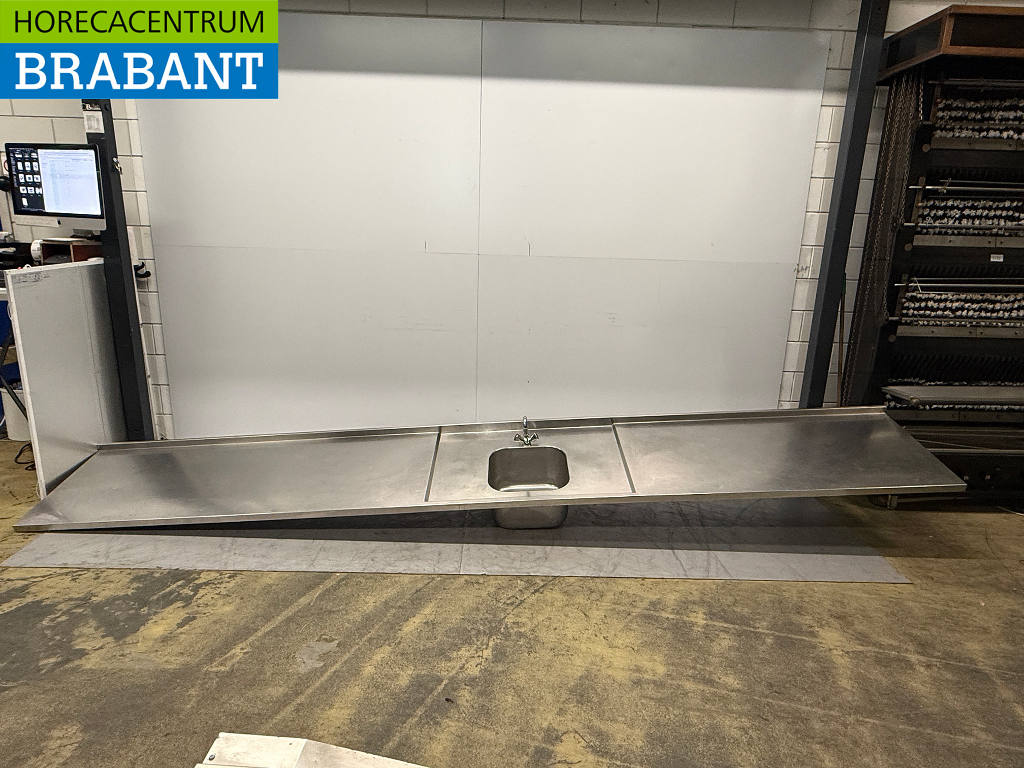 Stainless Steel Sink Top Sink With Faucet 449 x 70 cm Catering