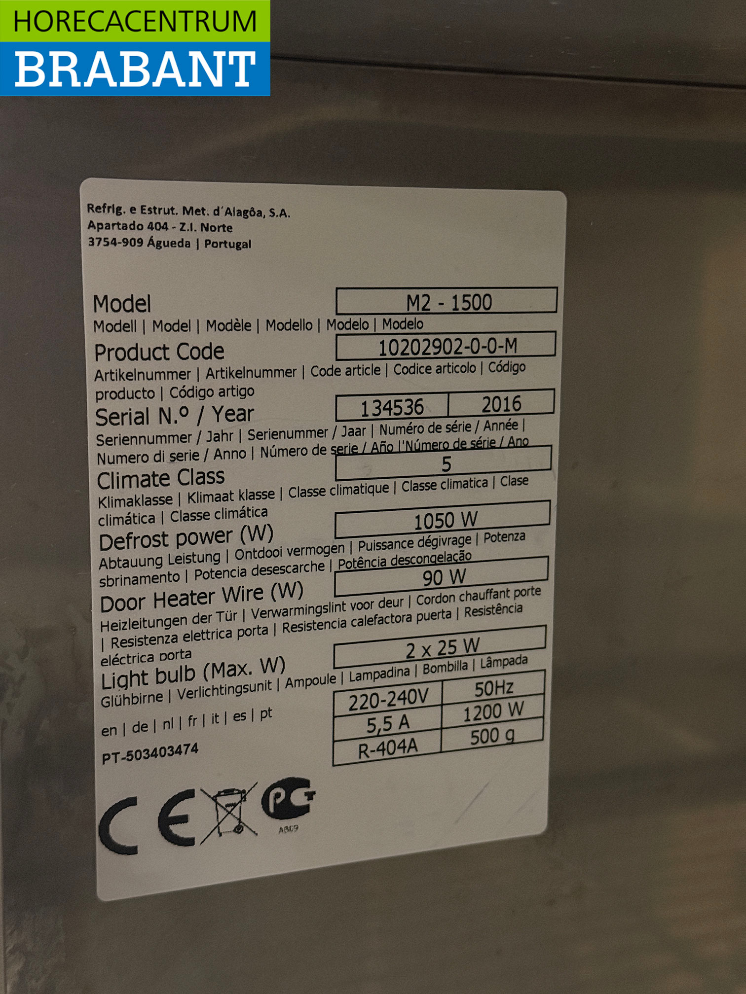 Stainless steel Rubbens Double Door Freezer 1120 liters 230V Horeca - Image 5