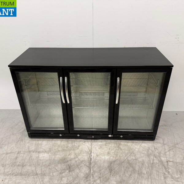 Maxxfrost Bar Refrigerator 3 Glass Folding Doors 133.5 cm 230V Catering