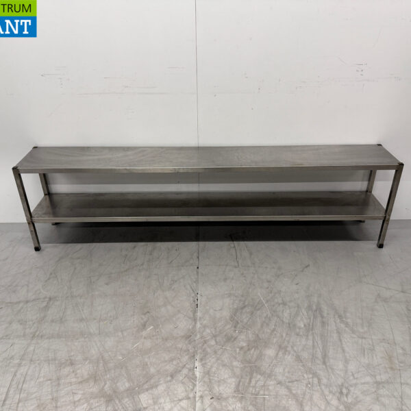Stainless steel Double Etagere Bridge 200 x 30 x 52 cm Catering