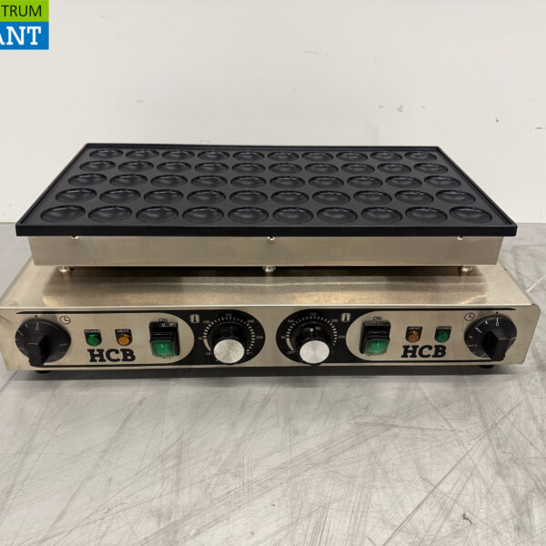 HCB stainless steel Poffertjesplaat Poffertjesbakplaat 50 dops 230V Horeca