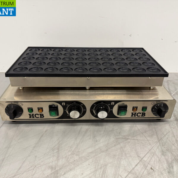 HCB stainless steel Poffertjesplaat Poffertjesbakplaat 50 dops 230V Horeca