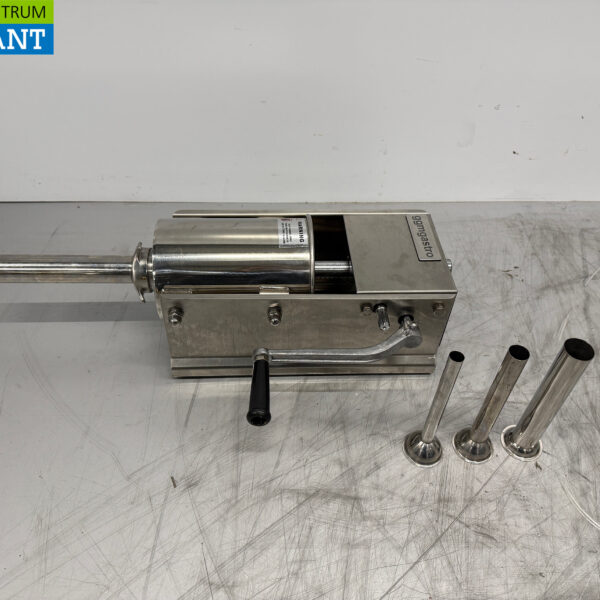 Stainless steel Horizontal stuffing can stopper sausage filler 3 liters Catering Butchery