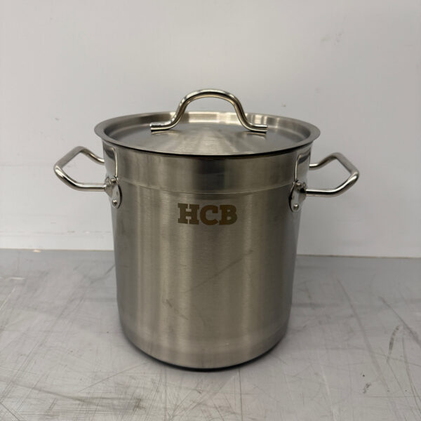 HCB Stainless Steel Soup Pan Cooking Pan Induction 20 x 20 cm 6 liter Catering