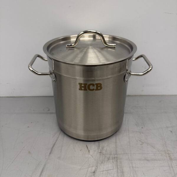HCB Stainless Steel Soup Pan Cooking Pan Induction 20 x 20 cm 6 liter Catering