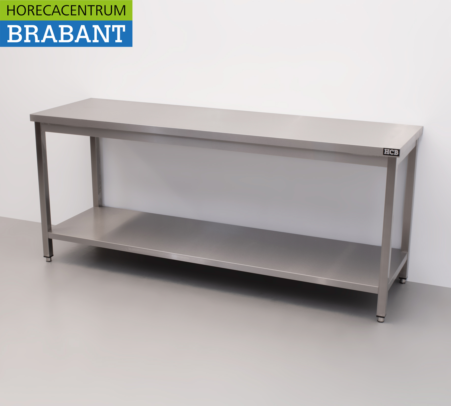 HCB Stainless Steel Work Table Premium-line 200 x 60 x 85 cm Catering - Image 2