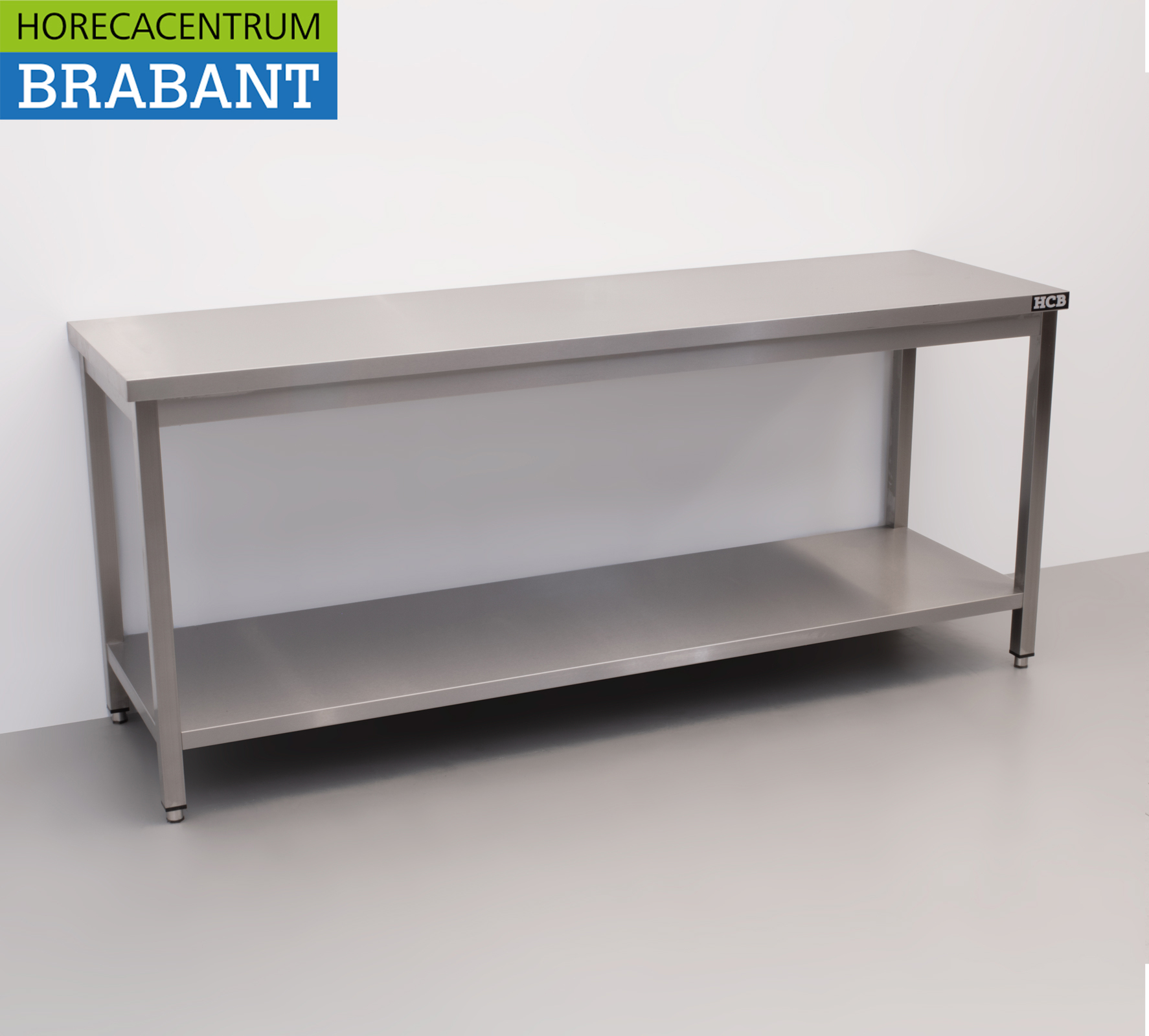 HCB Stainless Steel Work Table Premium-line 200 x 60 x 85 cm Catering - Image 3