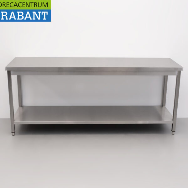 HCB Stainless Steel Work Table Basic-line 200 x 60 x 85 cm Catering