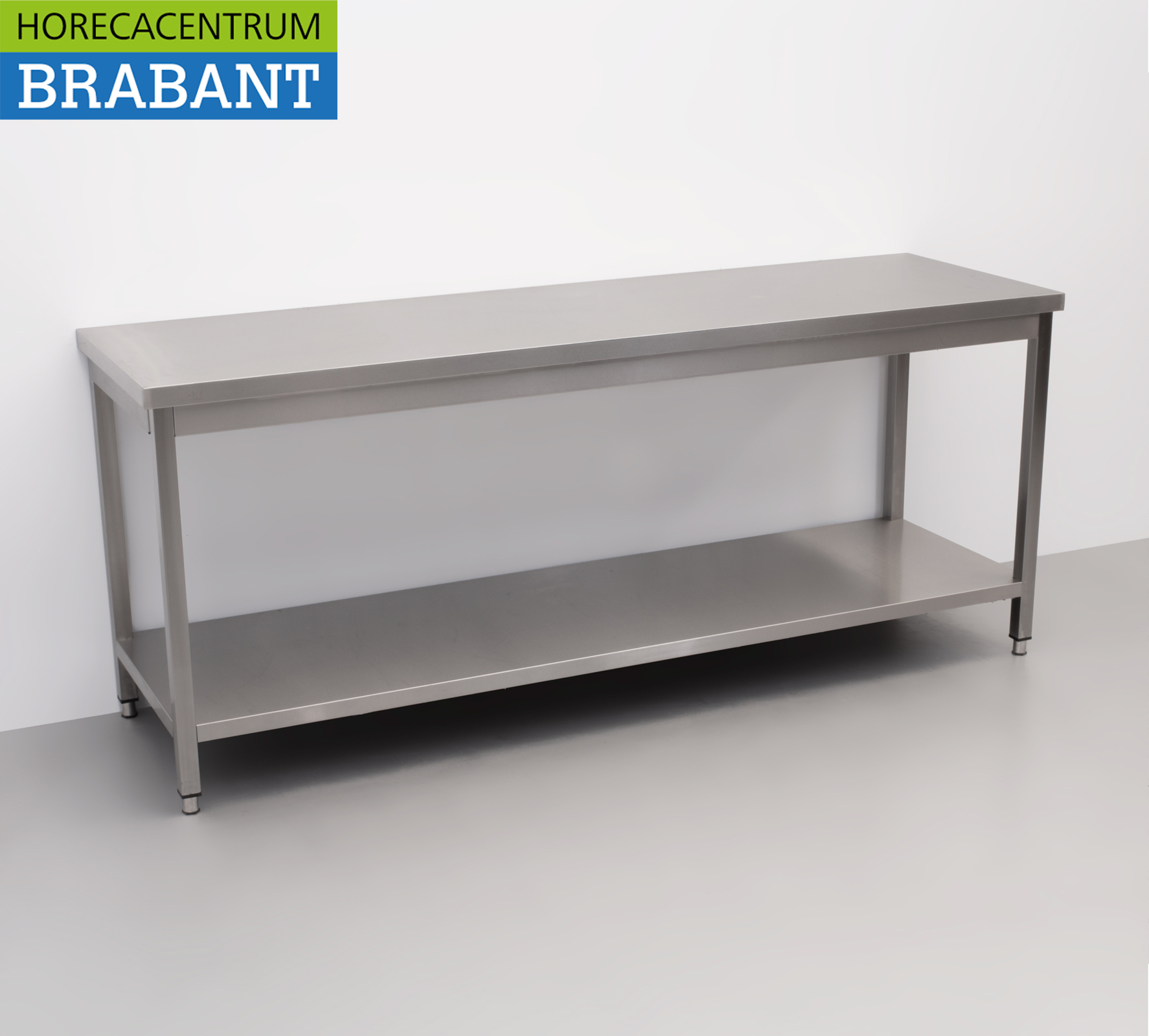 HCB Stainless Steel Work Table Basic-line 200 x 60 x 85 cm Catering - Image 3