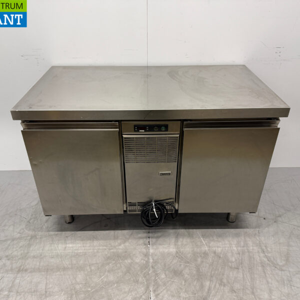 Stainless steel Zanussi Freezer Workbench 2 Doors 127.5 cm 230V Horeca