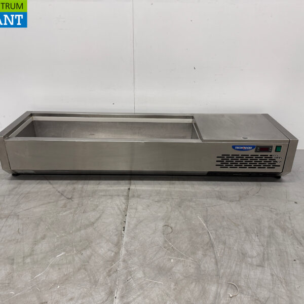 Stainless steel Tecnodom Saladiere 6 x 1/3 GN 140 cm 230V Horeca