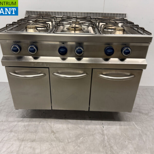 Stainless steel Roeder 6 Burner Stove 110 cm GAS Catering