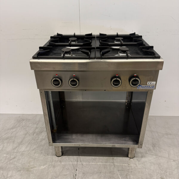Stainless steel Modular 4 Burner Stove 70 cm GAS Catering