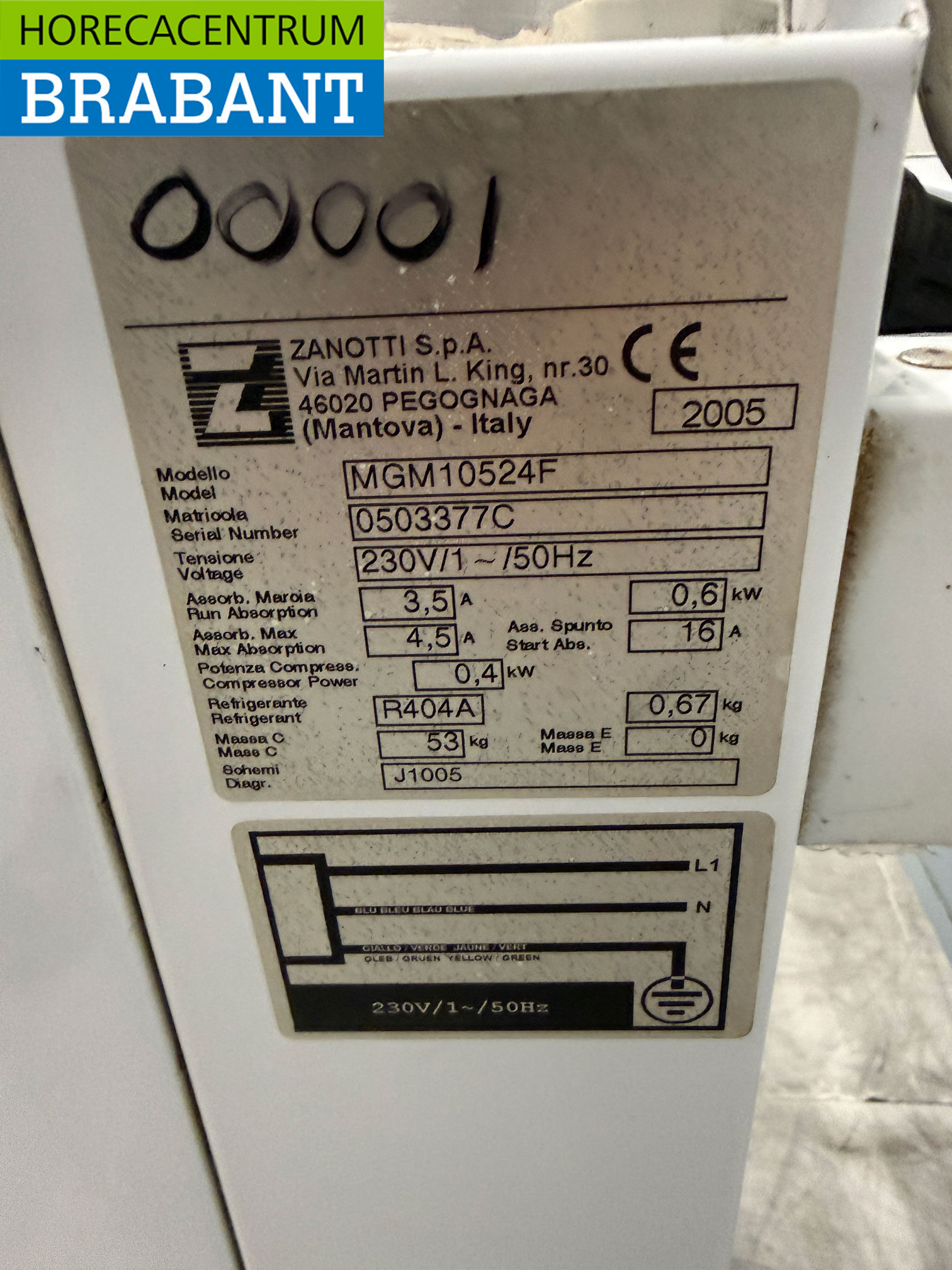 Zanotti GM1 Refrigeration Unit Chiller Insert Monoblock Wall Unit 12 m3 230V Catering - Image 5