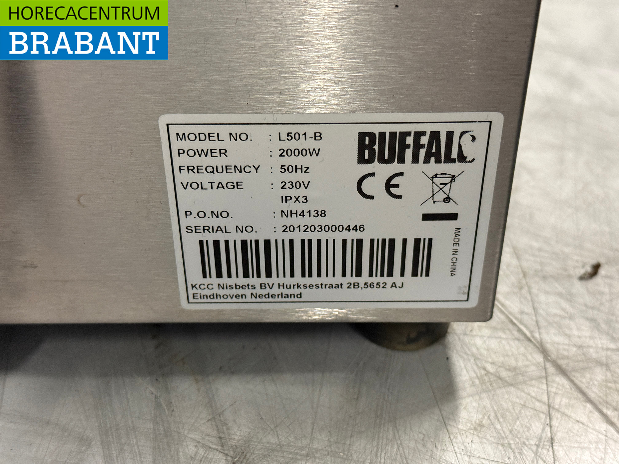 Stainless steel Buffalo Panini Grill 230V Catering - Image 6