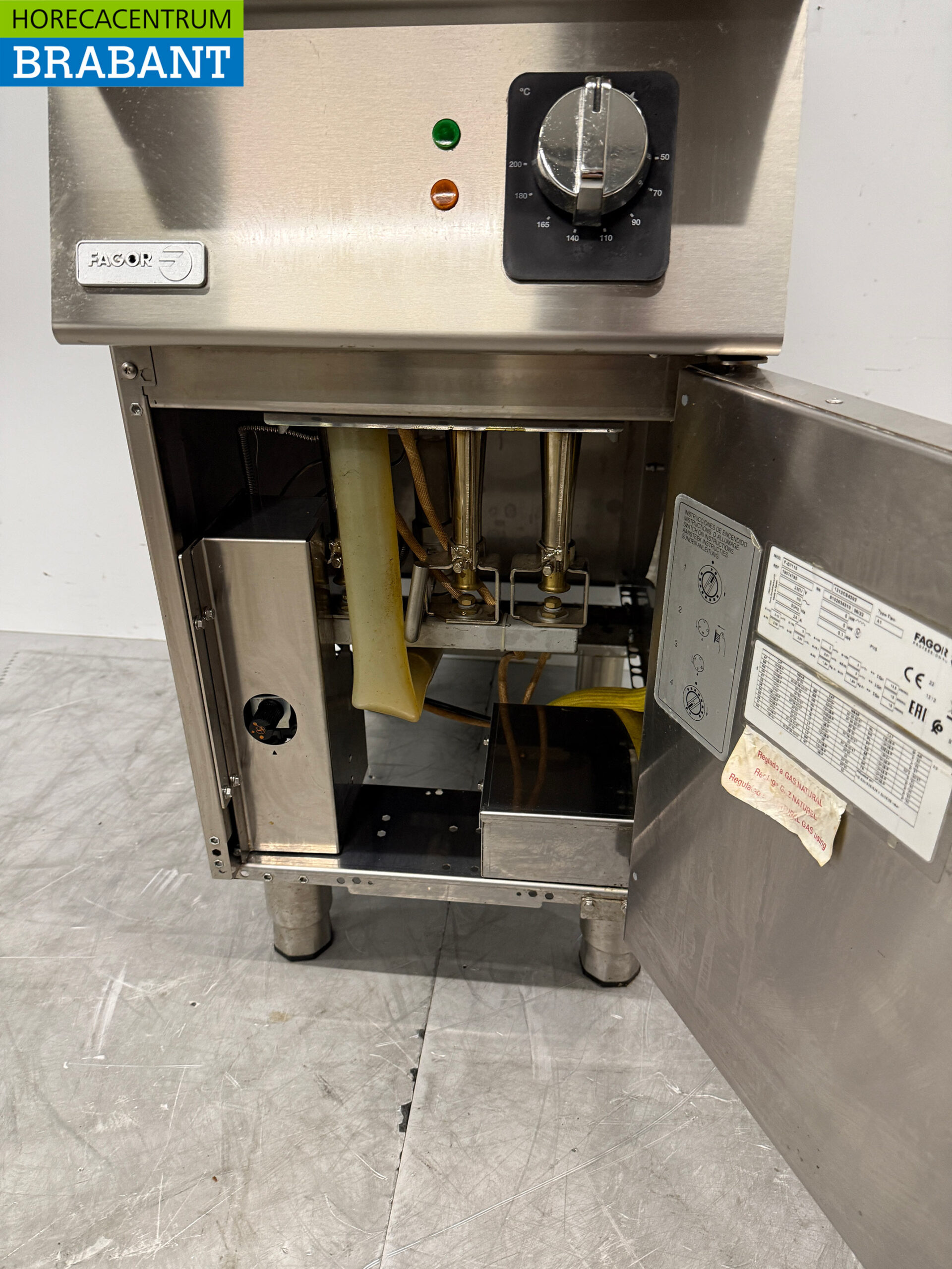 Stainless steel Fagor Fryer 15 liter GAS + 230V Horeca - Image 5