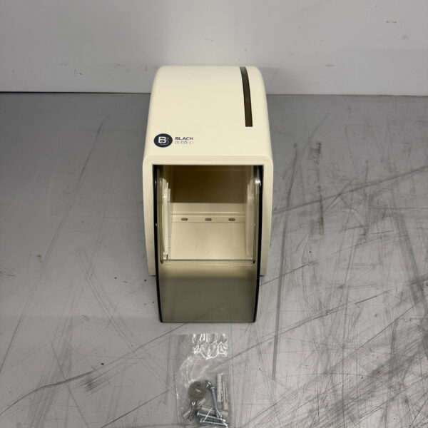 Black Satino ST10 White Toilet Roll Dispenser Catering