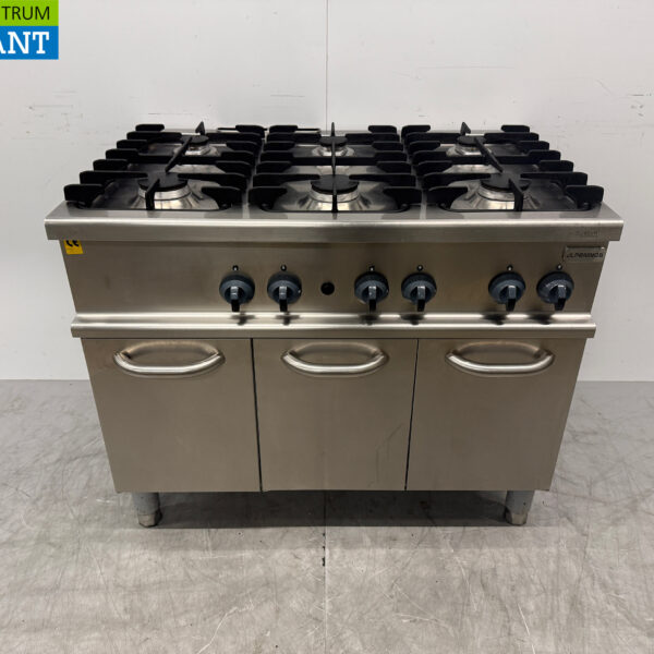 Stainless steel Alpeninox 6 Stove Propane 105 cm Horeca