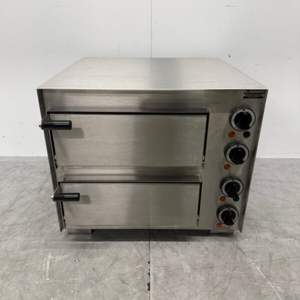 Stainless steel Ascobloc Double Pizza Oven 2 x 35 cm Stone 230V Horeca