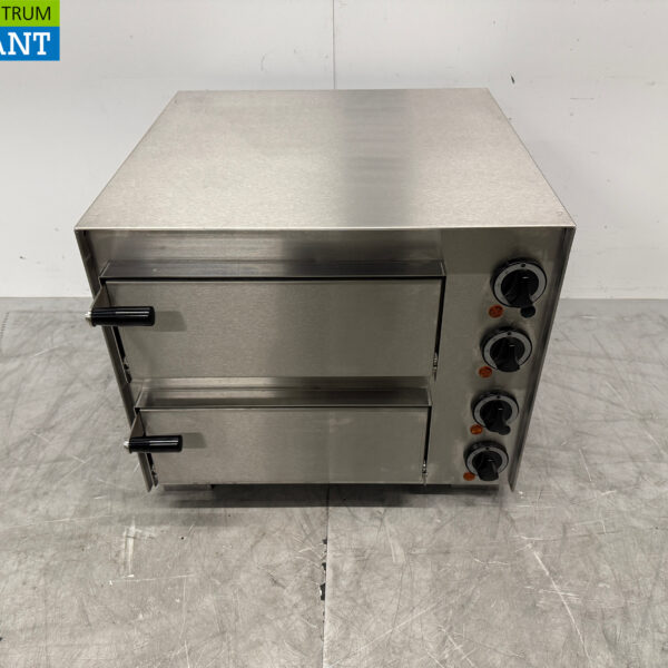 Stainless steel Ascobloc Double Pizza Oven 2 x 35 cm Stone 230V Horeca