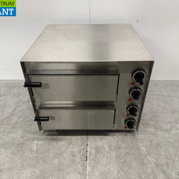 Stainless steel Ascobloc Double Pizza Oven 2 x 35 cm Stone 230V Horeca