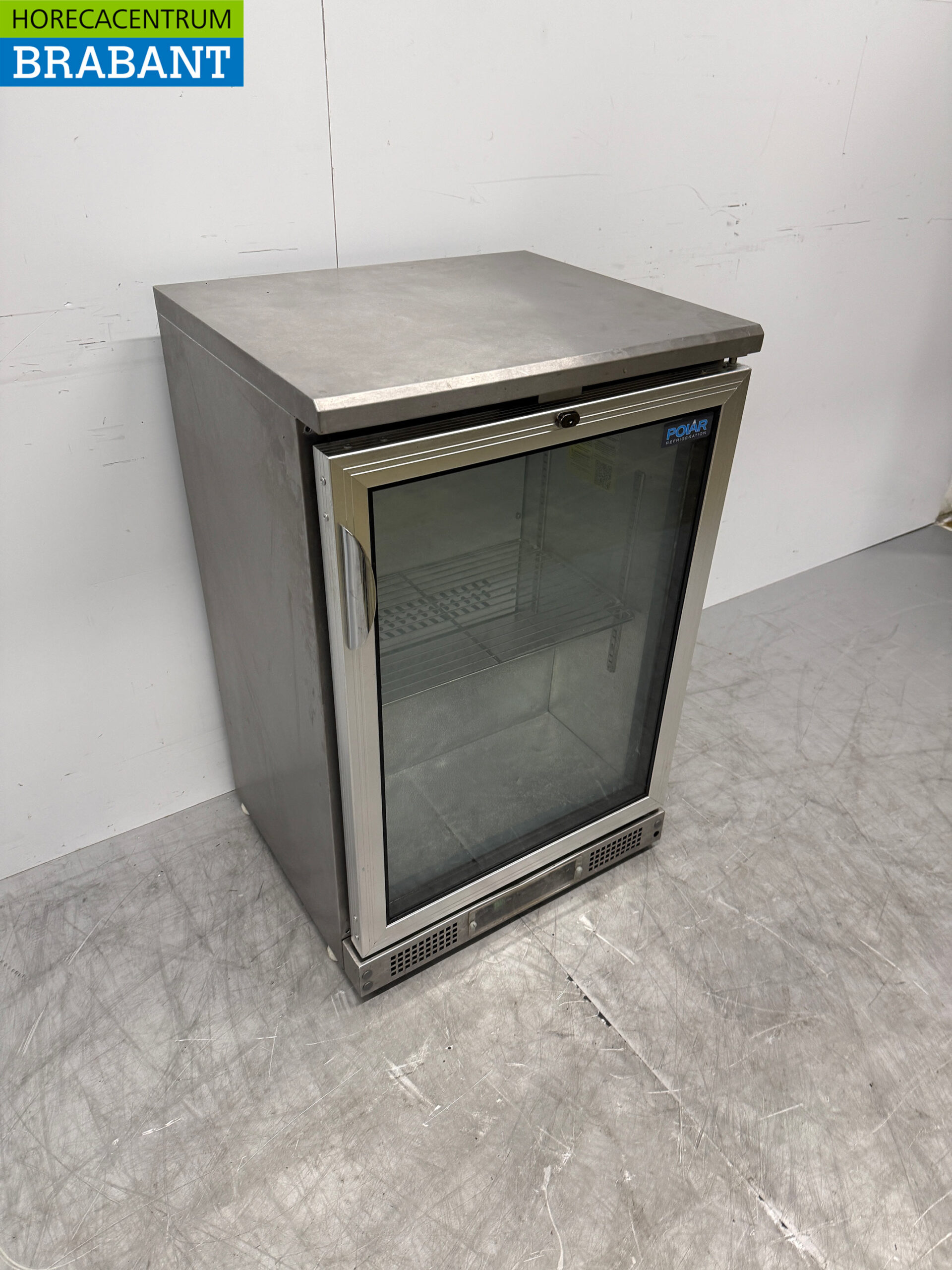 Stainless steel Polar Glass Door Refrigerator 200 liters 230V Catering - Image 3