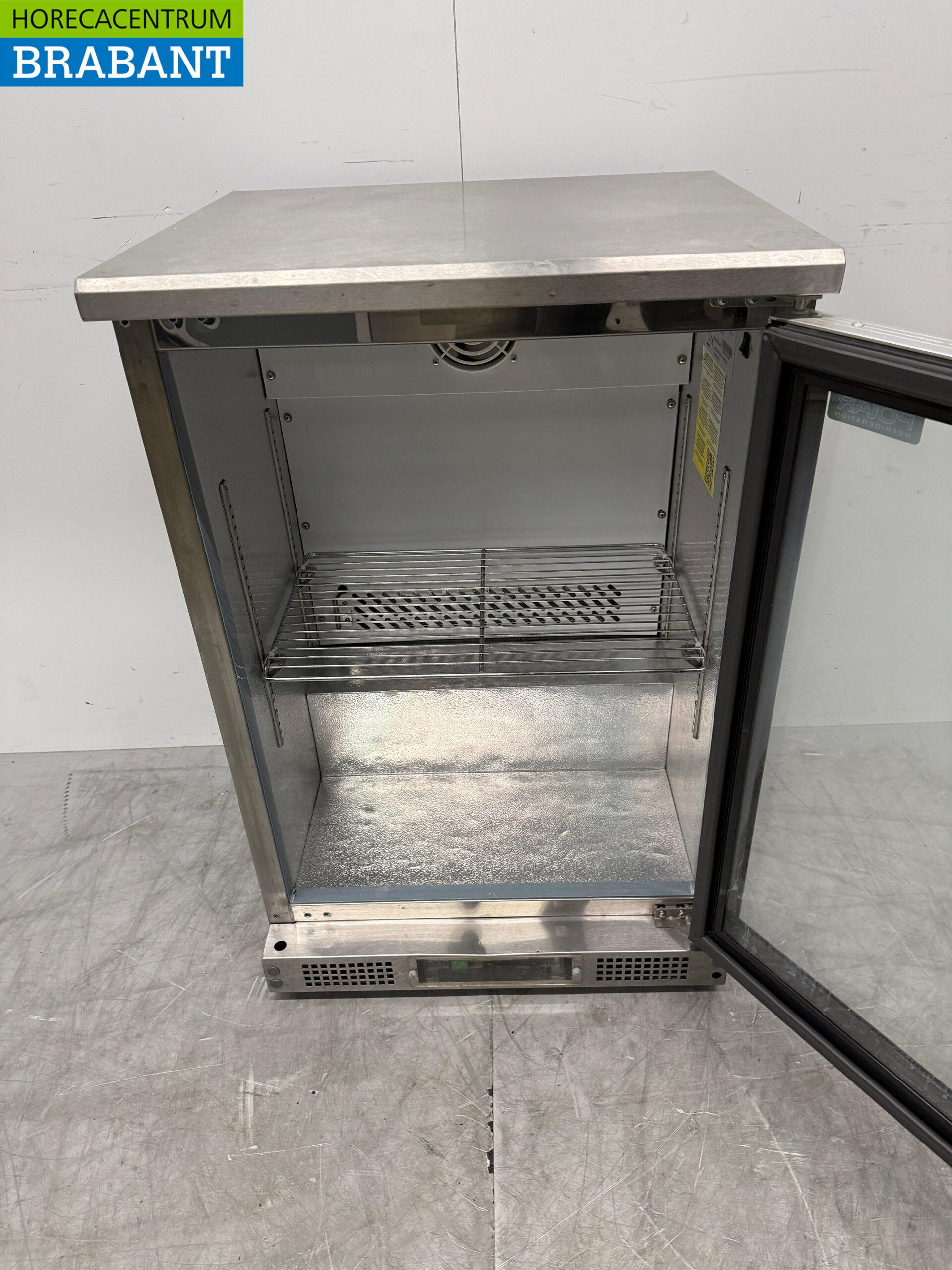 Stainless steel Polar Glass Door Refrigerator 200 liters 230V Catering - Image 4