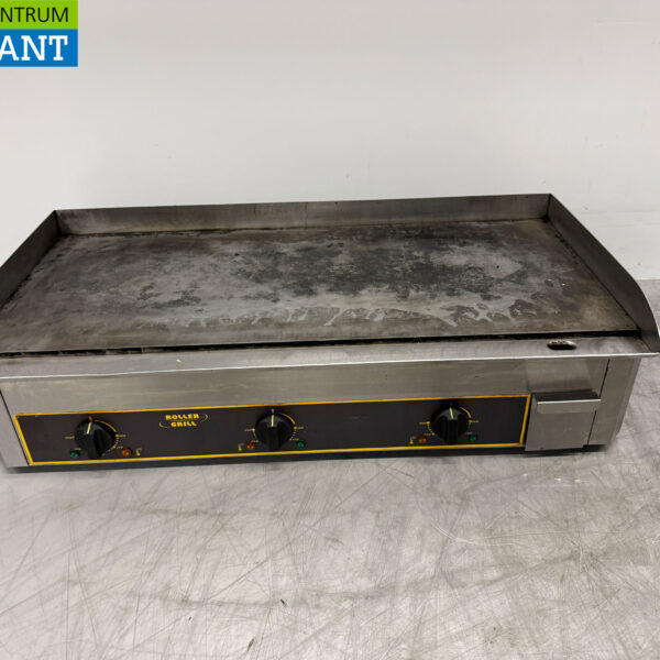 Stainless steel Roller Grill Griddle Griddle 90 cm 400V Catering