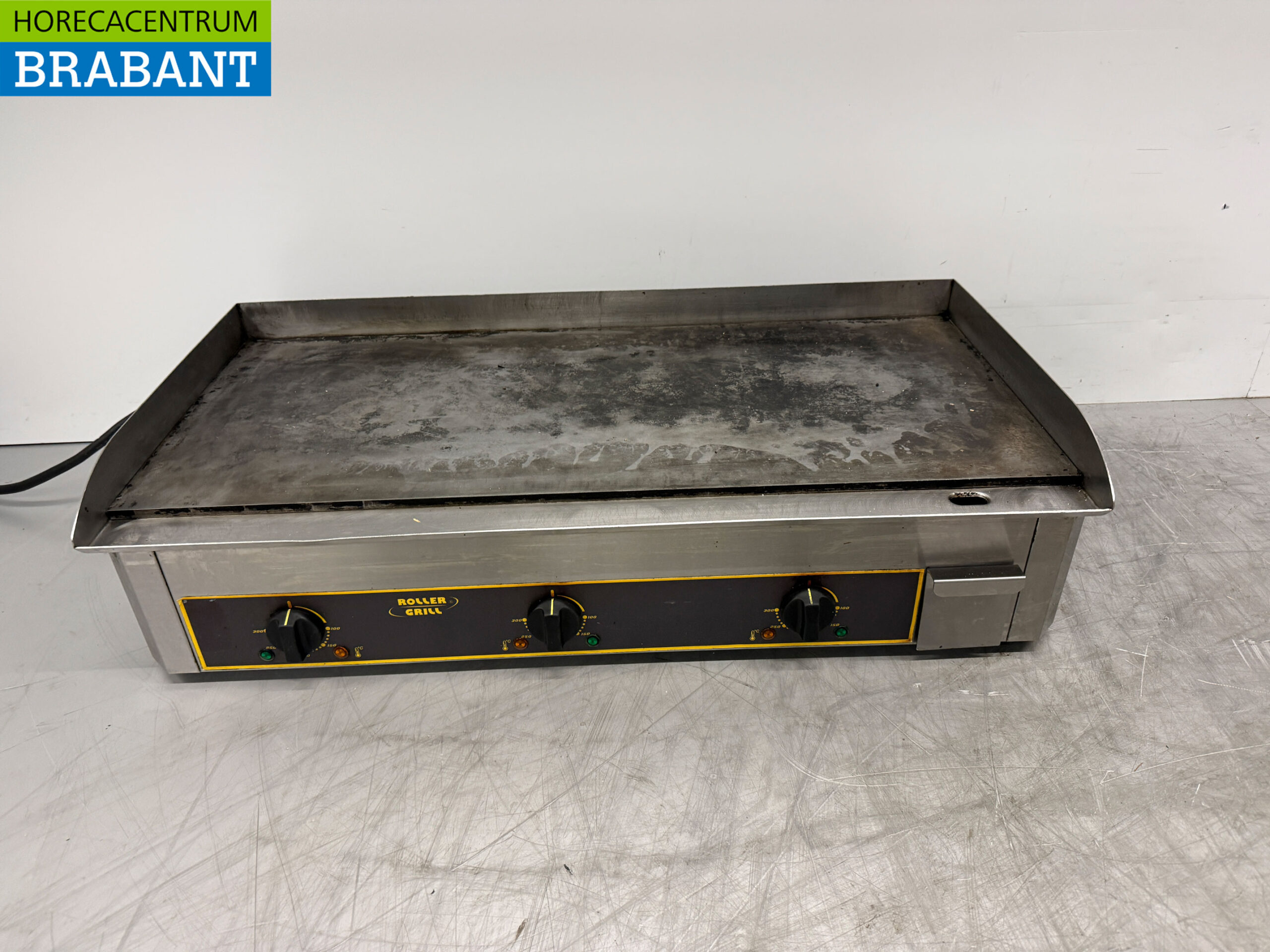 Stainless steel Roller Grill Griddle Griddle 90 cm 400V Catering