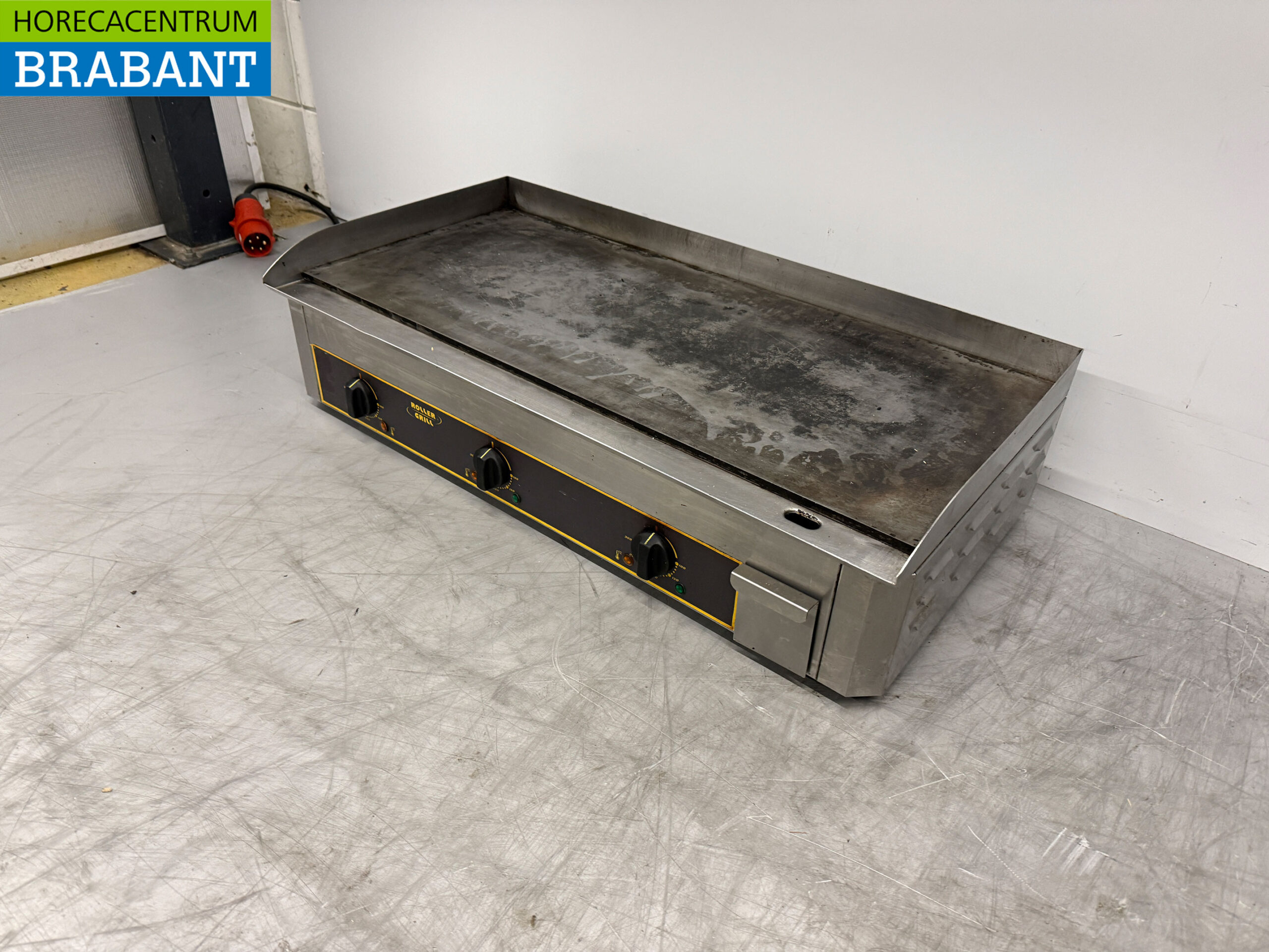 Stainless steel Roller Grill Griddle Griddle 90 cm 400V Catering - Image 3