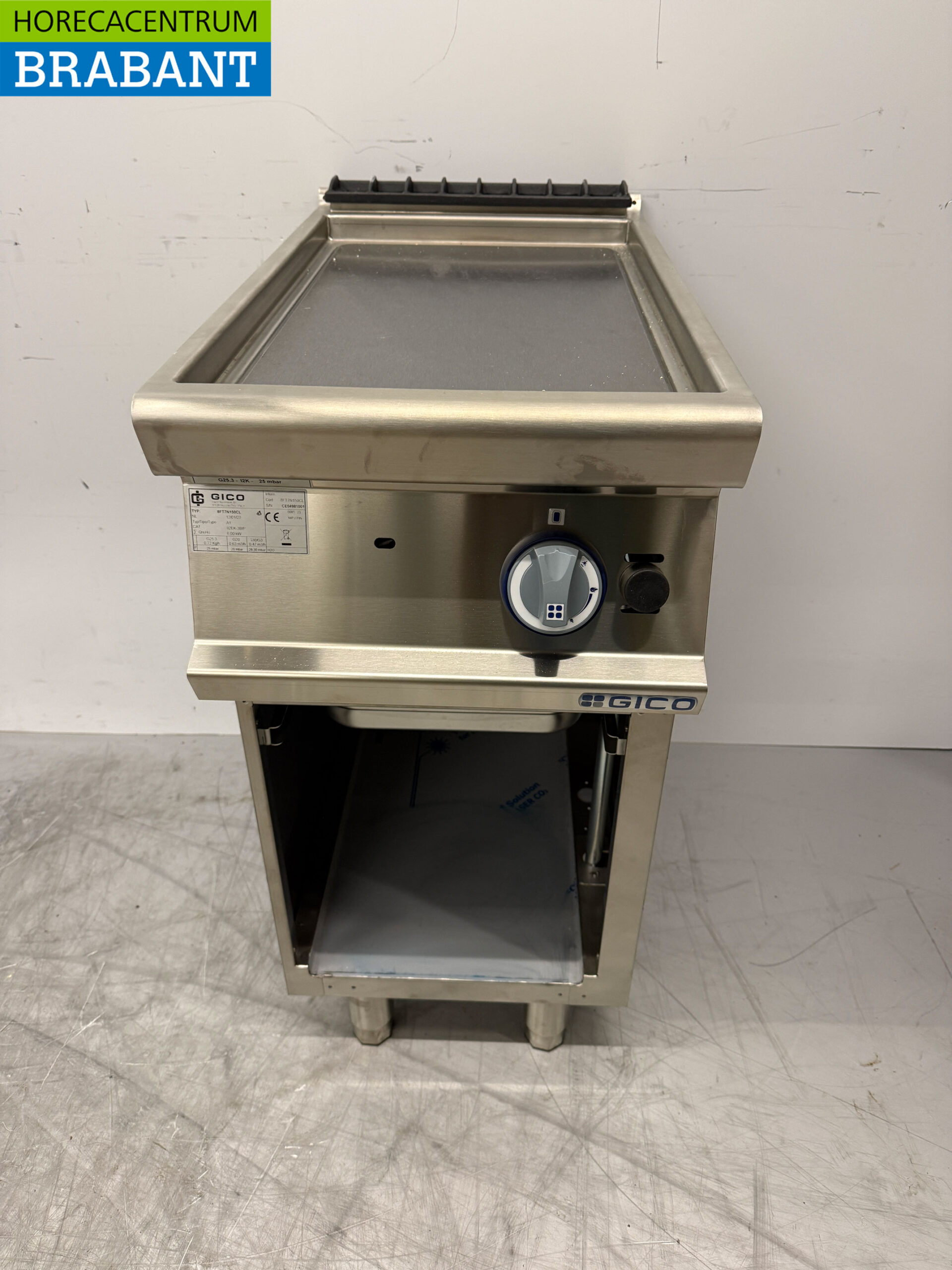 Stainless steel Gico Smooth Fryer 40 cm 6 kW GAS 700 line Horeca