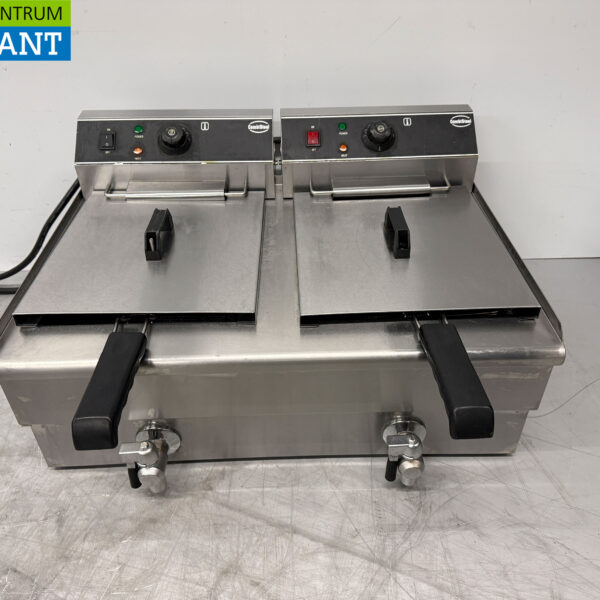 Combisteel Stainless Steel Double Fryer 2 x 10 liters 400V Catering