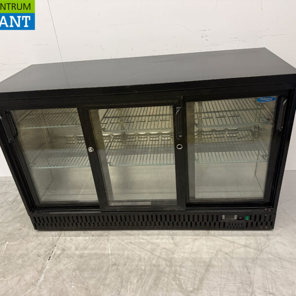 Bar Refrigerator 3 Glass Sliding Doors 135 cm 230V Catering