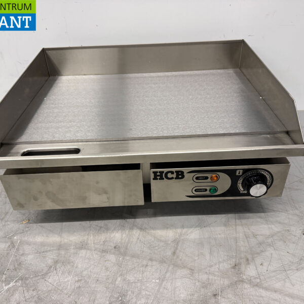 Stainless steel Grill Plate Baking plate Smooth plate 55 cm 230V Horeca