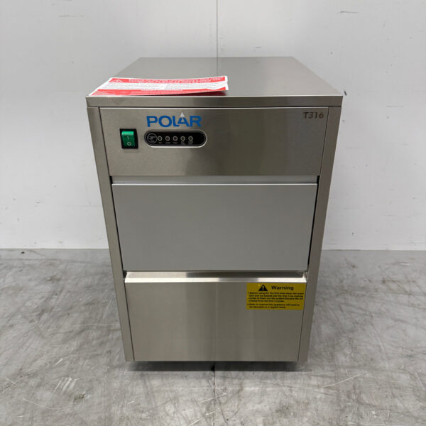 Stainless steel Polar T316 Ice cube machine 20 kg/24h 230V Horeca