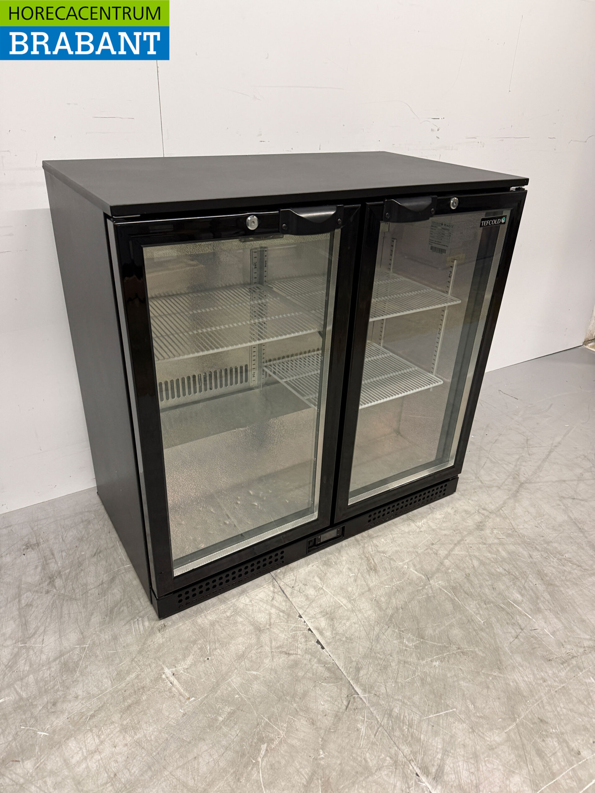 Tefcold Bar Refrigerator 2 Glass folding doors 90 cm 230V Catering - Image 3