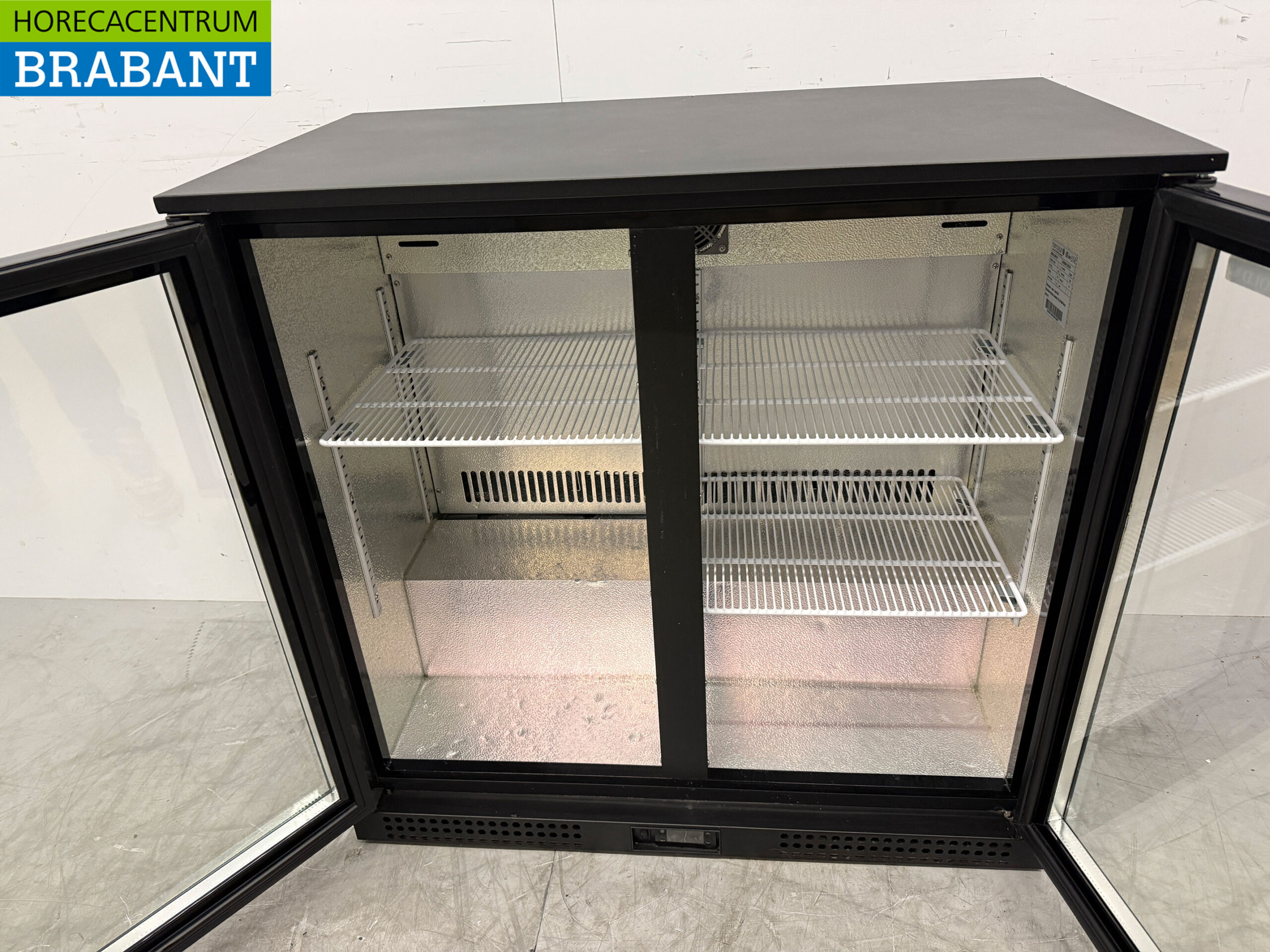 Tefcold Bar Refrigerator 2 Glass folding doors 90 cm 230V Catering - Image 4