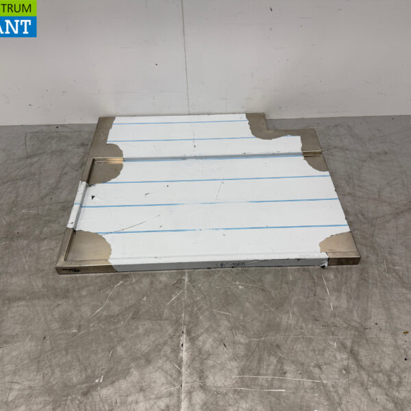 Stainless steel draining board for pull-through dishwasher 98 x 84 cm Horeca