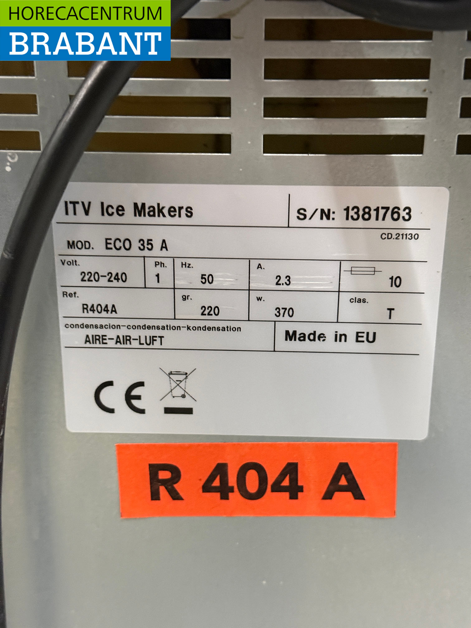 ITV ECO35A Ice cube machine 35 kg per day 230V Horeca - Image 5