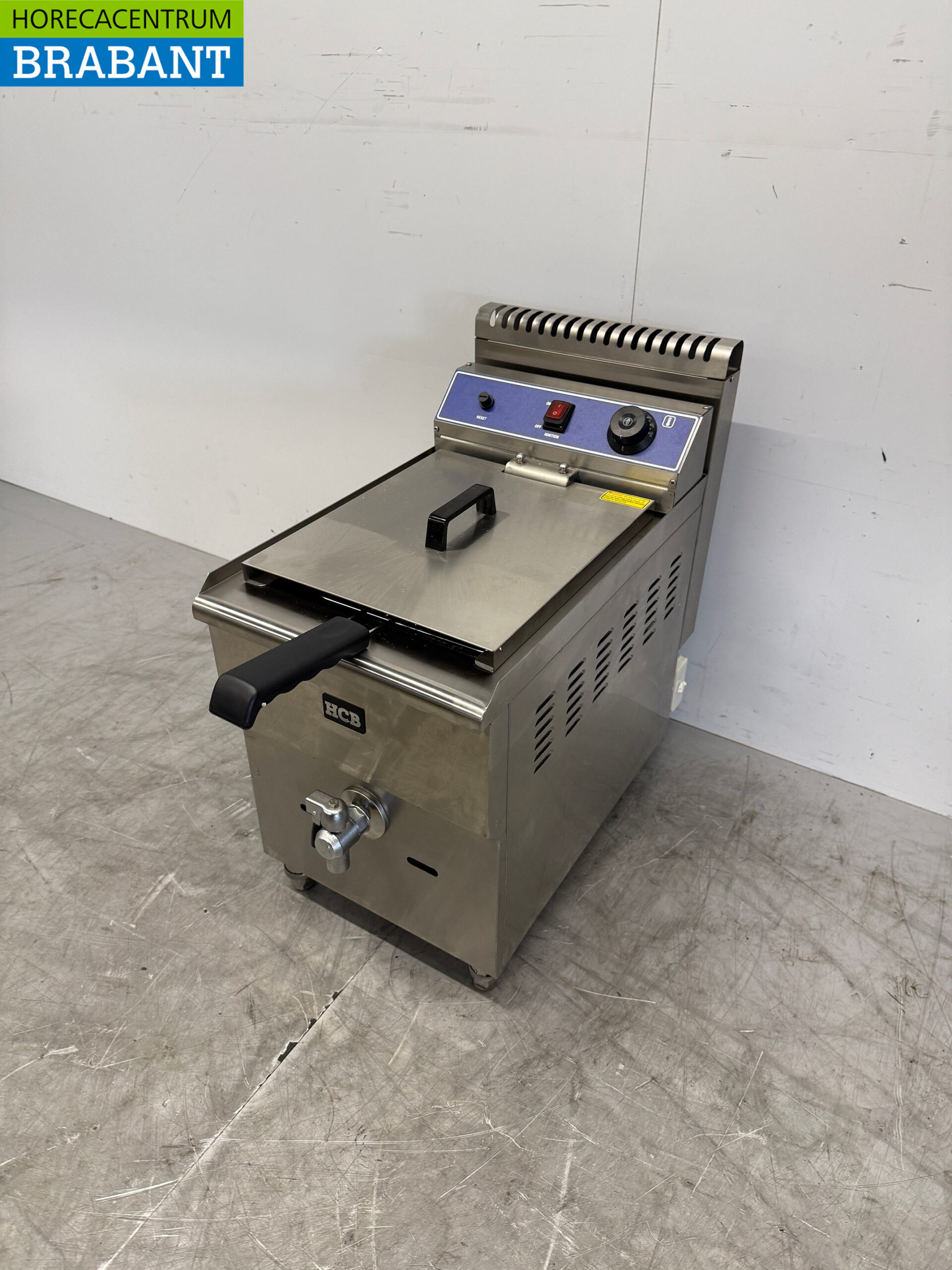 HCB stainless steel deep fryer fryer 14 liters PROPAAN GAS Catering - Image 2