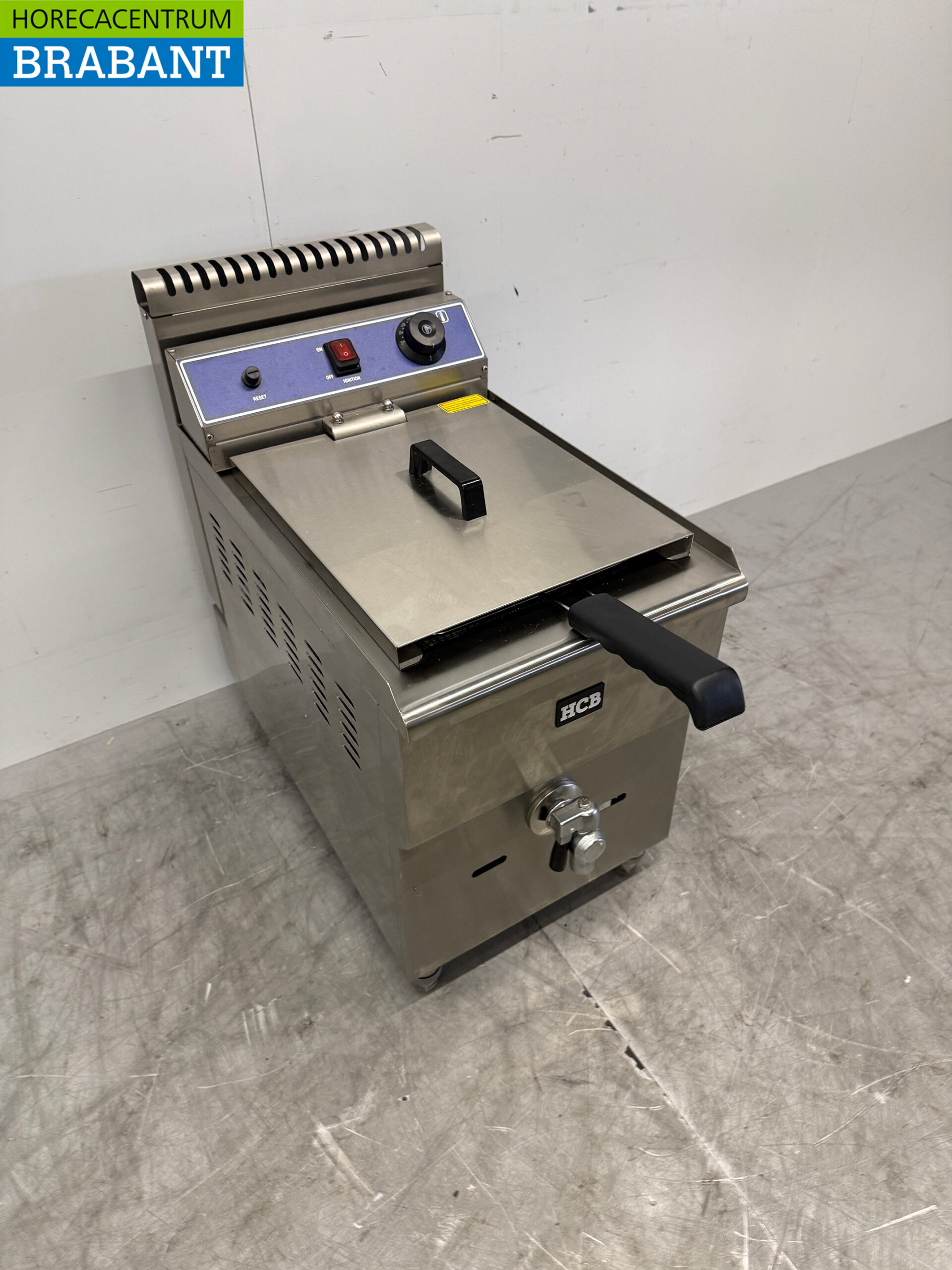 HCB stainless steel deep fryer fryer 14 liters PROPAAN GAS Catering - Image 3