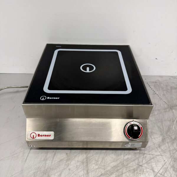 Stainless steel Berner Induction Hob 5 kW 400V Catering