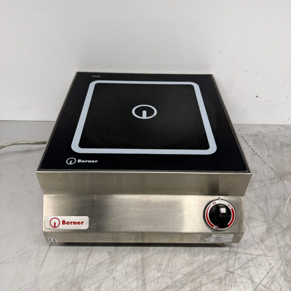 Stainless steel Berner Induction Hob 5 kW 400V Catering