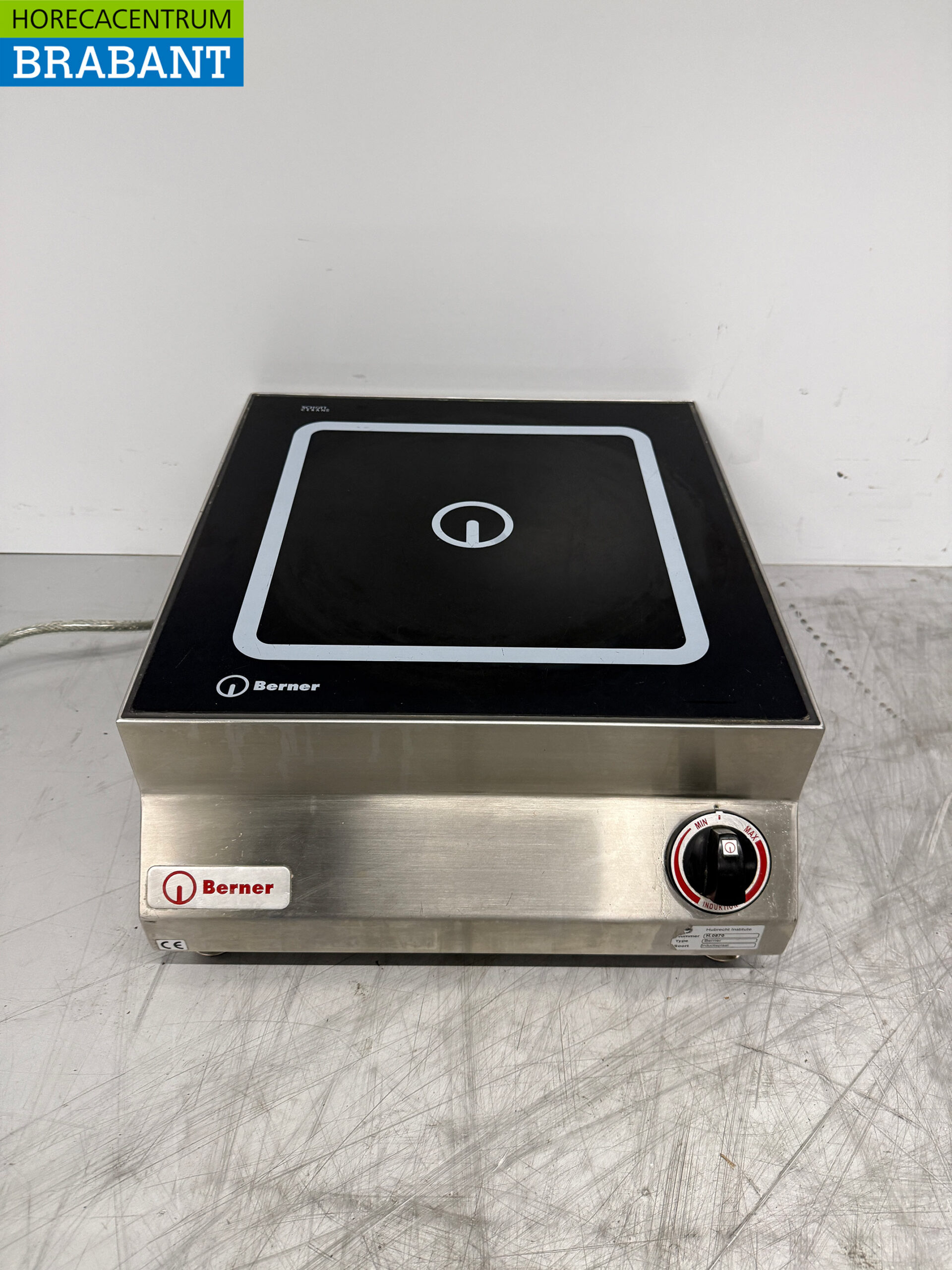 Stainless steel Berner Induction Hob 5 kW 400V Catering