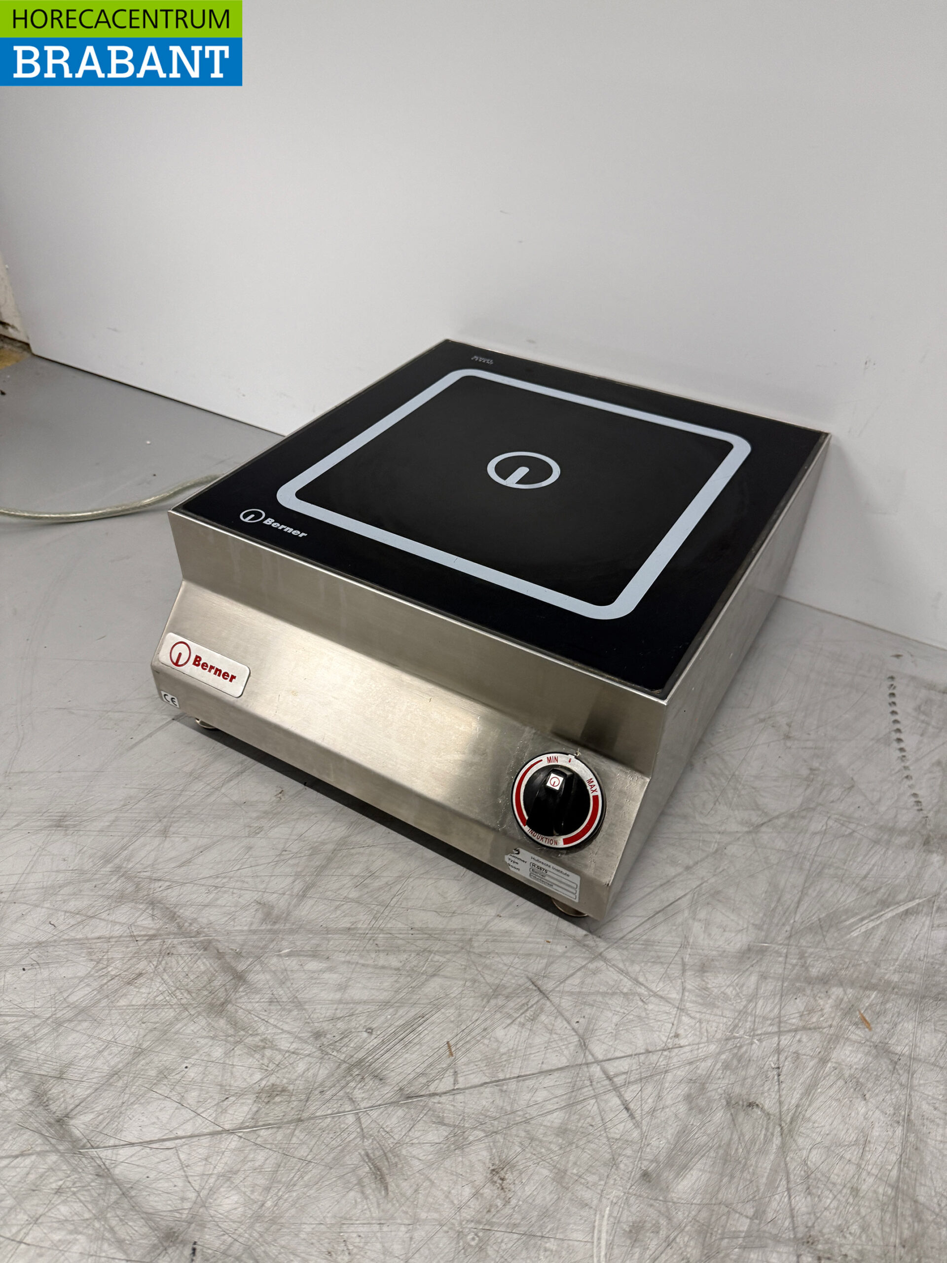 Stainless steel Berner Induction Hob 5 kW 400V Catering - Image 2