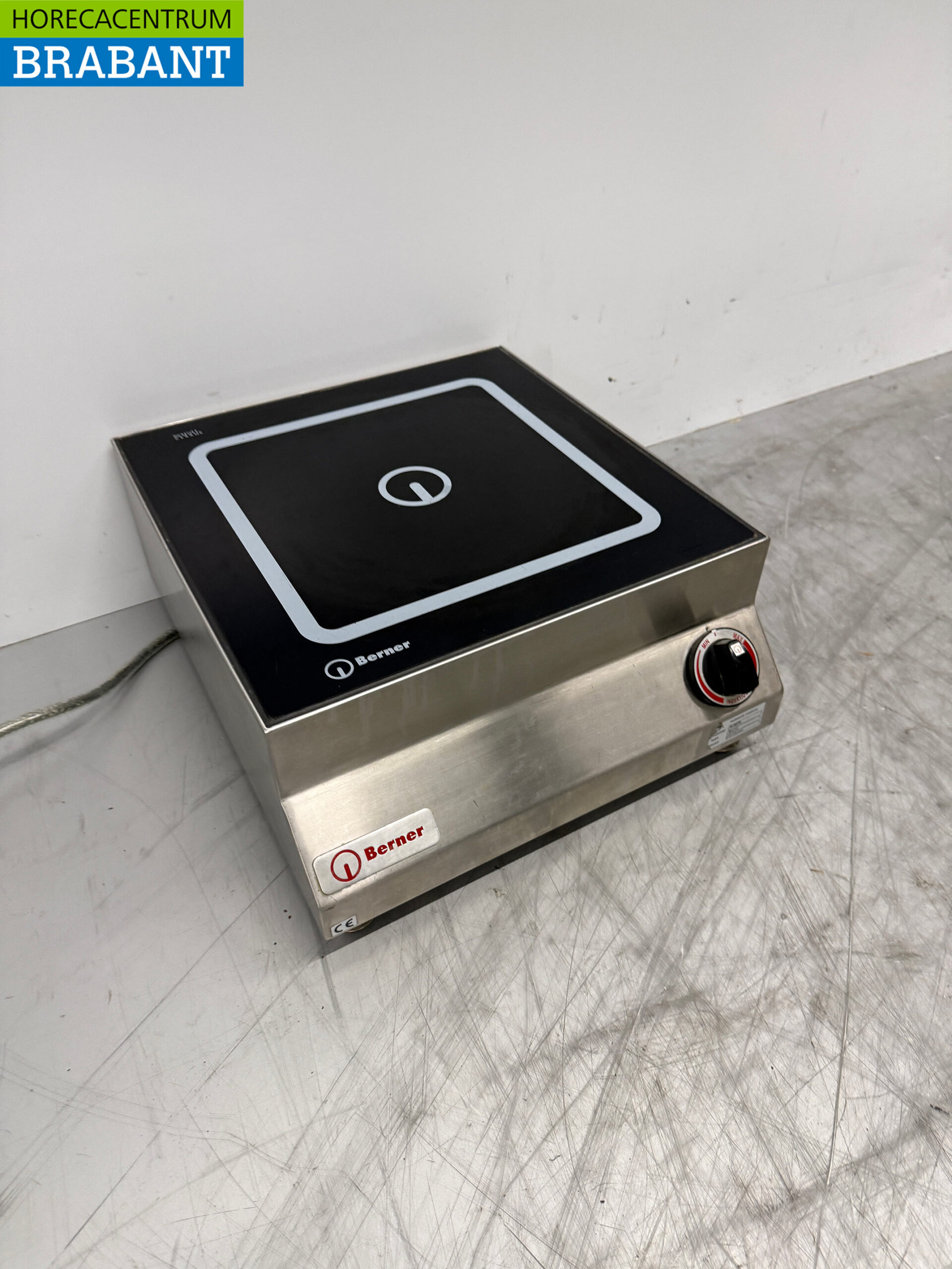 Stainless steel Berner Induction Hob 5 kW 400V Catering - Image 3