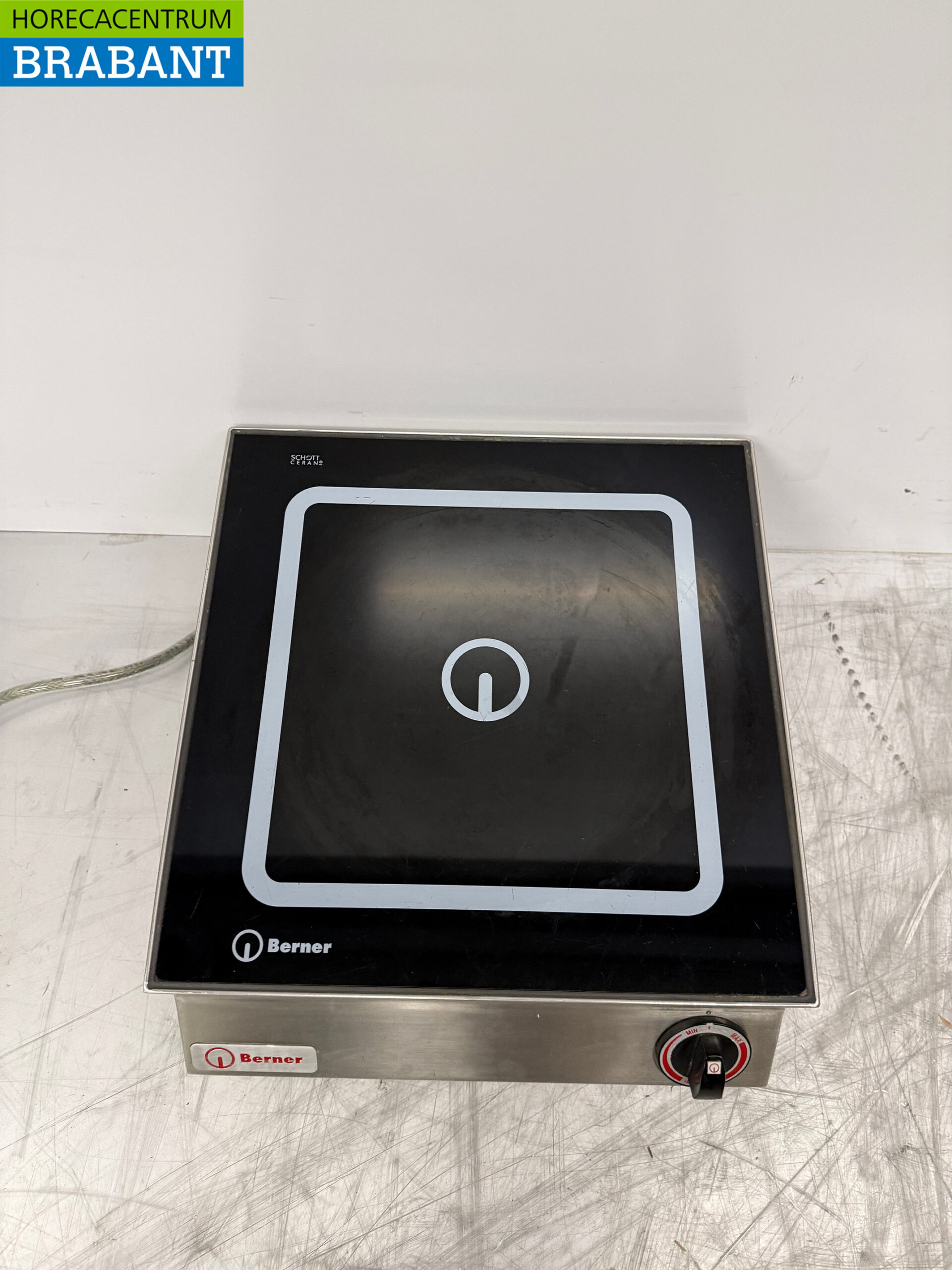 Stainless steel Berner Induction Hob 5 kW 400V Catering - Image 4