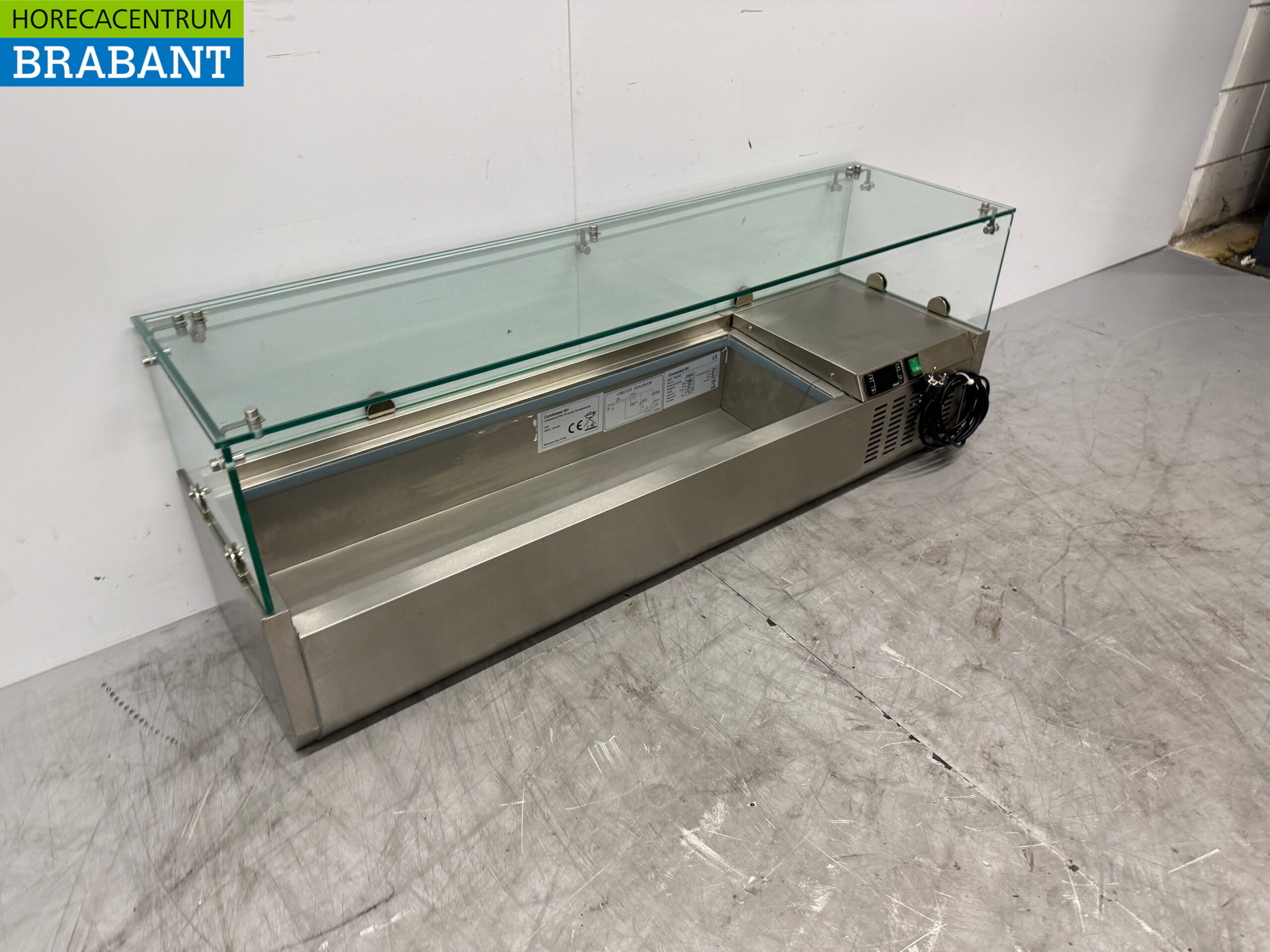 Stainless steel Combisteel Saladiere 5 x 1/4 GN 120 cm 230V Horeca - Image 3