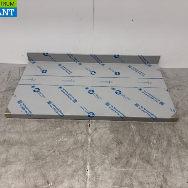 Stainless steel Worktop with raised edge 134 x 70 cm Horeca