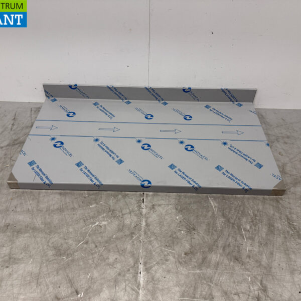 Stainless steel Worktop with raised edge 134 x 70 cm Horeca